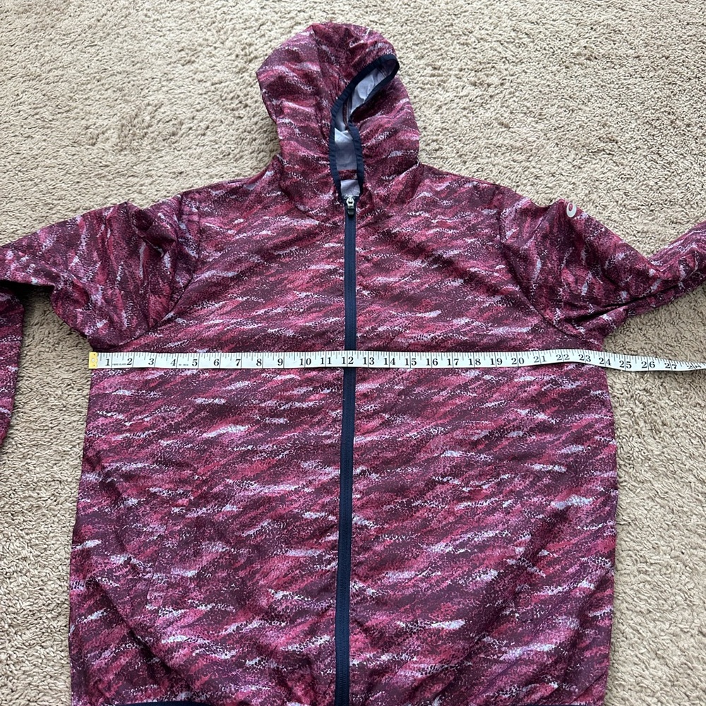 Asics Lightweight Packable Zip Jacket Purple Pink Womens Size XL - Picture 9 of 10